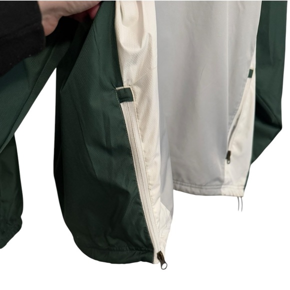 Pro Edge Vintage Michigan State Spartans Windbreaker Jacket XXL Green White - Picture 6 of 8